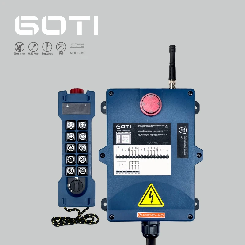 GT-LD10 Industrial Wireless Crane Hoist Remote Control Switch Dual Speed 10 Channel Replace UTING F24-10D F26-B3 TELEcontrol