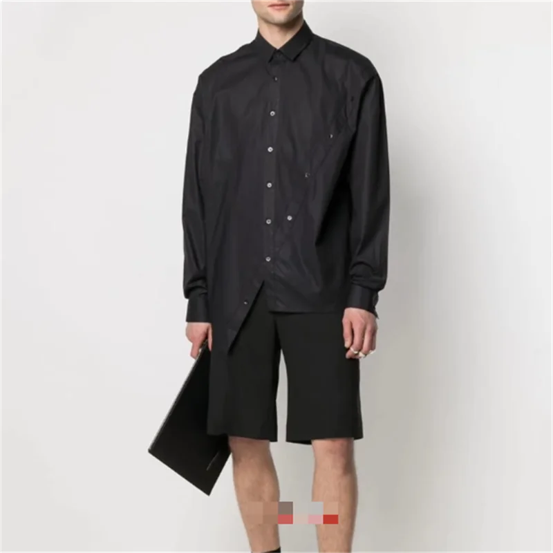

S-6XL! Custom sized men's Shirt 2024 new trend men's loose personality shirt spring and autumn fashion coat top