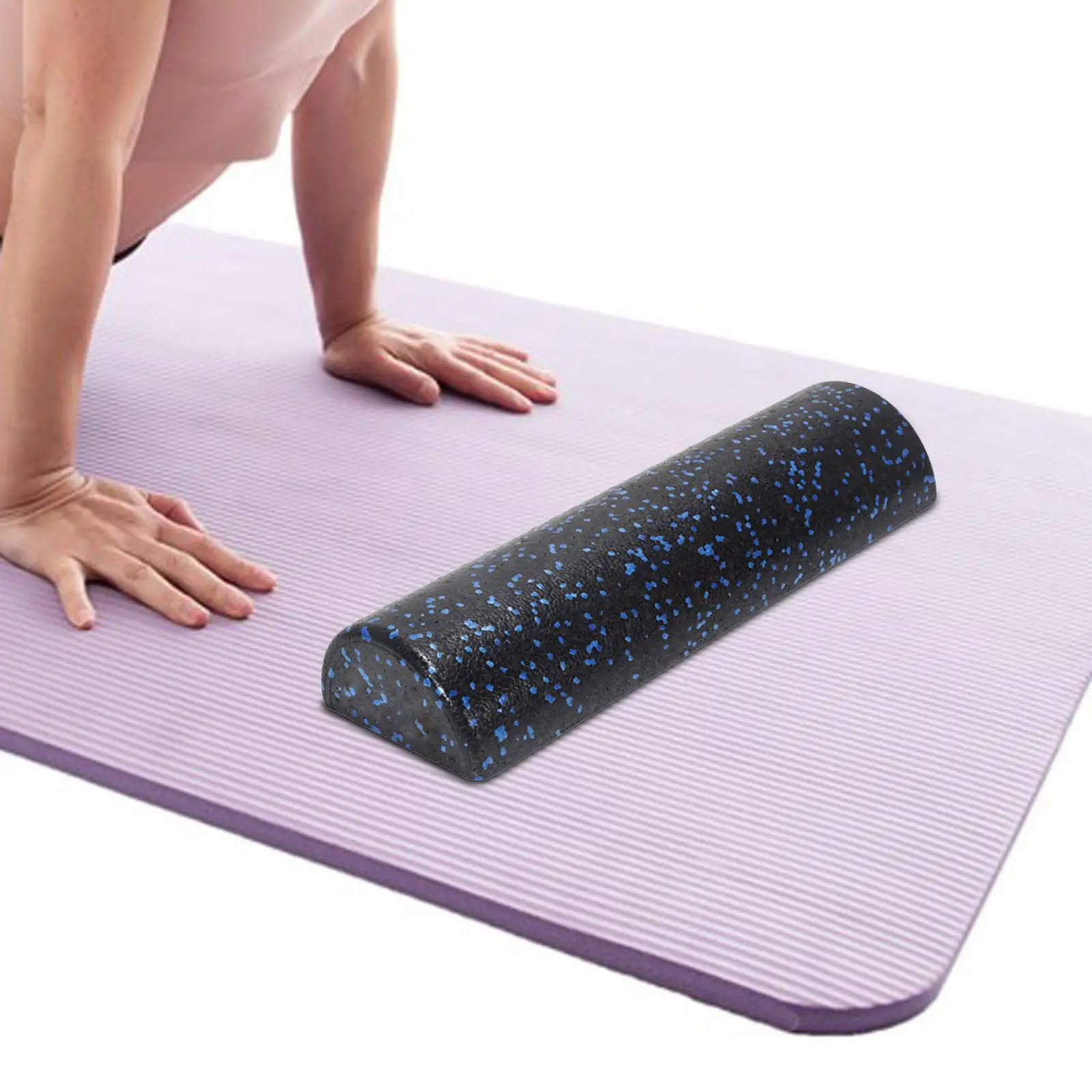 Half Round Foam Roller Neck Pliability Practical Training Back Neck Legs Massage High Density Muscle Roller Gym Home Yoga Column