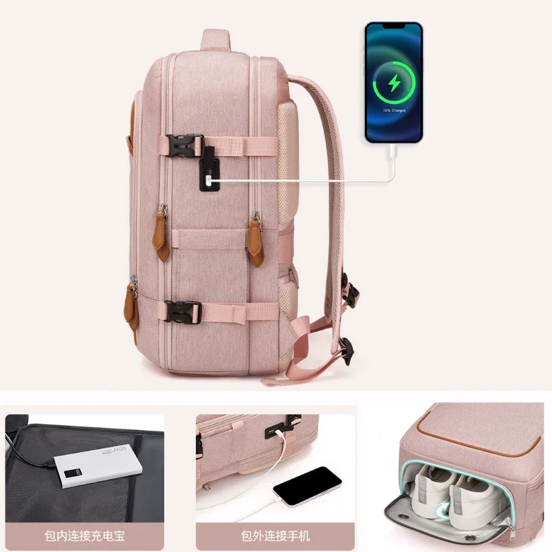 

Large Capacity Lightweight Backpack Business Travel Luggage Bag Multifunctional Dry and Wet Separation Computer Backpack