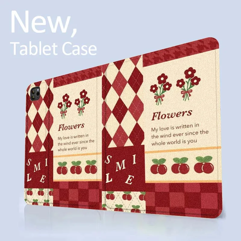 Retro modello diamante per iPad Pro 7 8 9 Gen 2 11 13 5th 6th 10th 11th M5 M4 12.9 10.9 10.2 pollici 2024 2025 Custodia per tablet