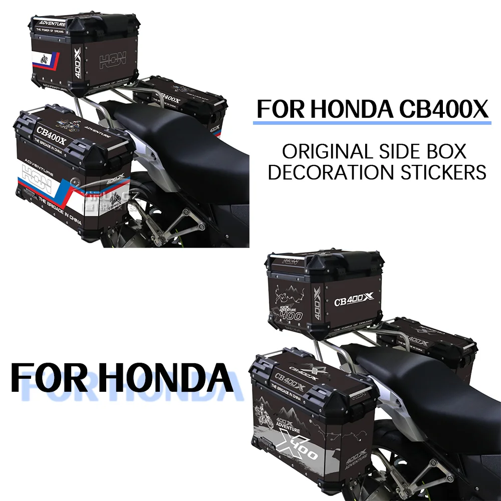 

For HONDA CB400X Motorcycle Stickers Aluminum Triple Box Sticker Panniers Protector Luggage Cases Decals Decorative Cover 2021-
