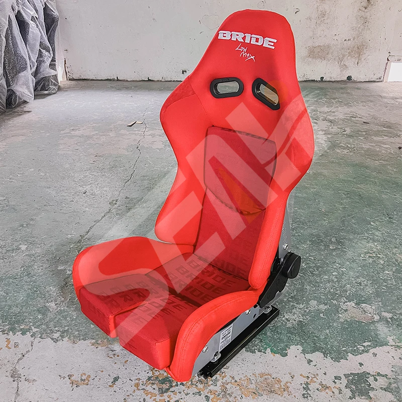 Modified Car Seats Bucket Racing Seat Universal Adjustable Red BRIDE Racing Seat