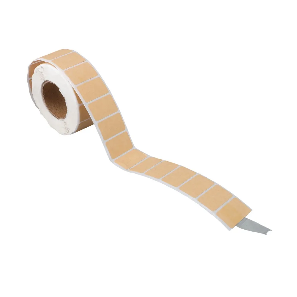 5Pcs Kraft Self Adhesive Stickers Roll Packaging Lightweight Target Pasters Writable Surface Practical Blank Stickers Crafts