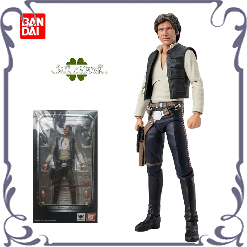 

BANDAI Original S.H.Figuarts STAR WARS HAN SOLO Anime Action Figure Toys Collectible Model Ornaments Gifts In Stock