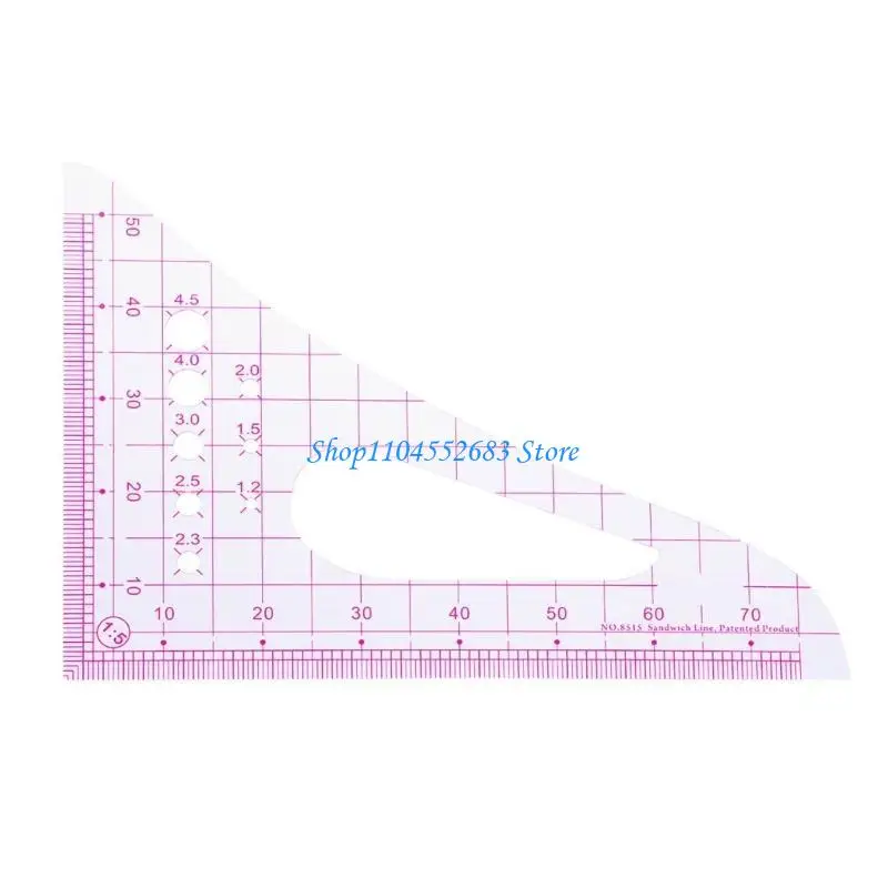 

Y6GD Multifunctional Plastic Quilting Ruler Sewing Ruler Patchwork Ruler Multipurpose for Precisions Cutting in DIY Crafts