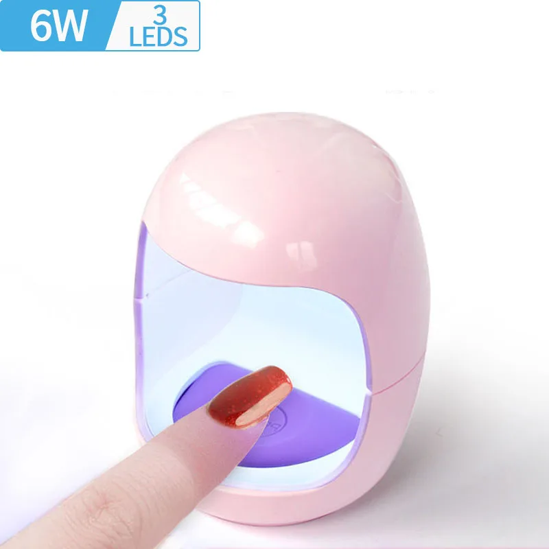

YIKOOLIN 6W Mini Nail Fast Dryer UV LED USB Lamp Manicure Egg Design Machine Single Finger Nail Art Tool Gel Curing With USB