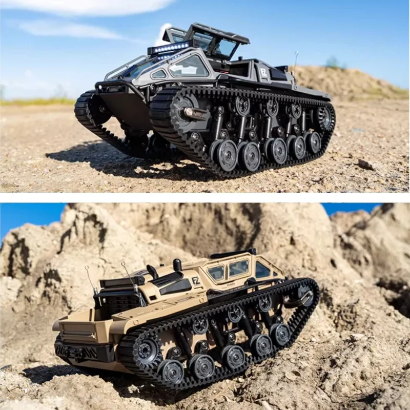 

RC Tracked Tank 2026 New Model All Terrain HP High Speed Drift Alloy Steering Wheel Bracket Dual Flow Drive Gearbox Boys Toy