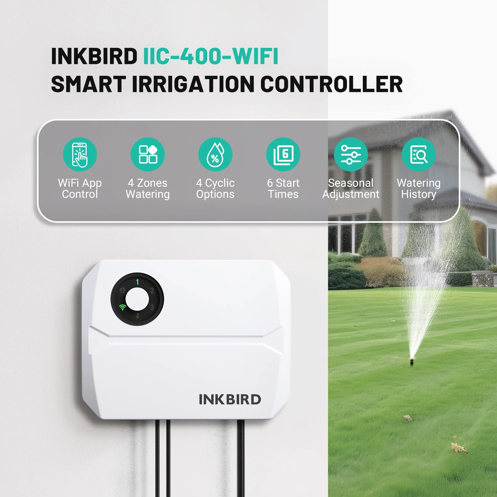 INKBIRD 4/6/8 зон Wi-Fi умный контроллер орошения автоматический ручной полив управление через приложение беспроводной контроллер спринклера EUPlug