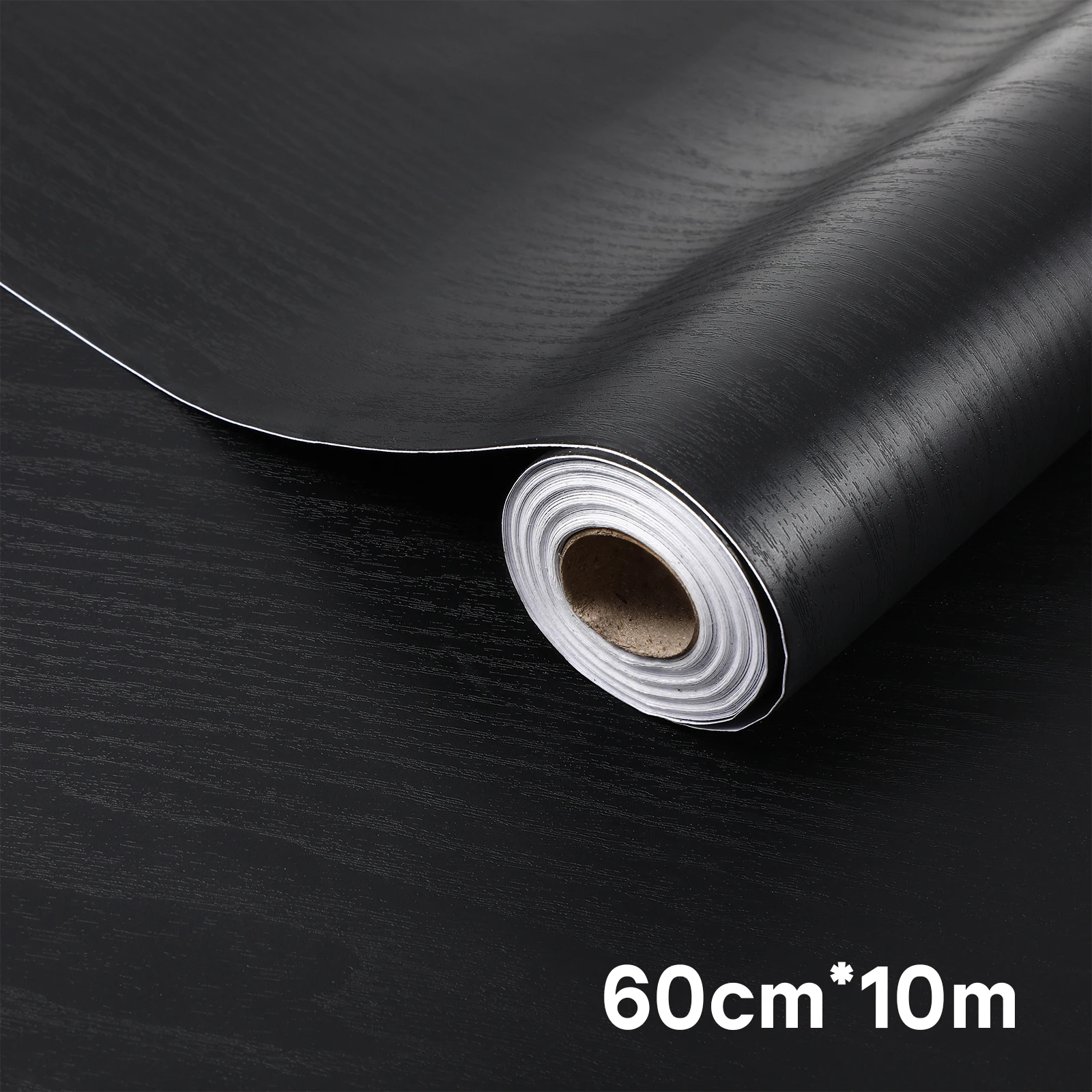 

Self Adhesive Solid Color Wallpaper 60cmx10m Peel Stick Wood Grain Sticker Home Office Decor Waterproof Thickened Easy Apply