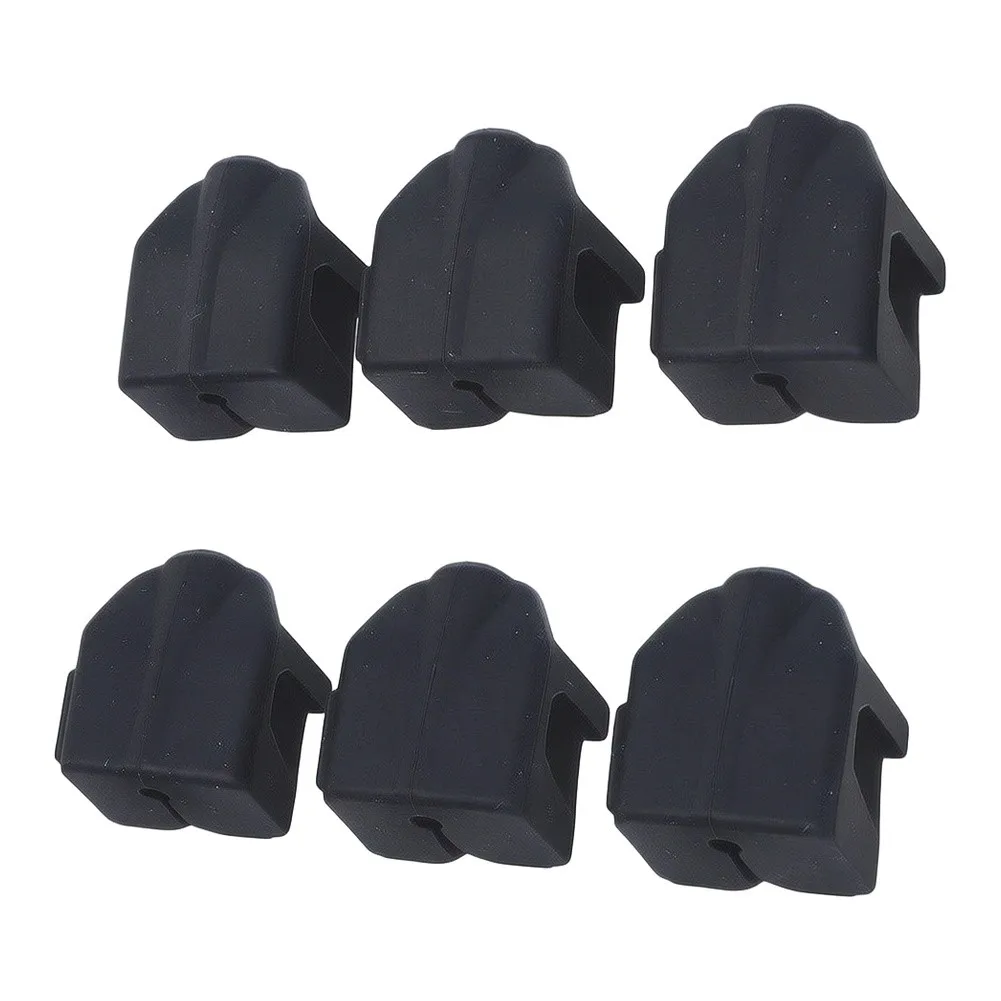 For AD5X Nozzle Silicone Socks 6 Pack for FLASHFORGE For 3D Printers 20x25mm Black Enhanced Thermal Efficiency