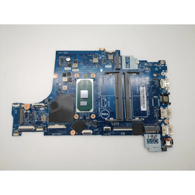 PTGYC 0PTGYC For Dell Inspiron 5593 Motherboard Intel i7-1065G7 LA-J081P