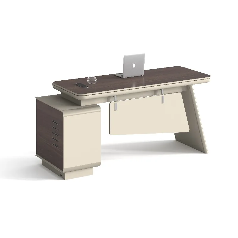 Customizable Modern Desk for Office/Hospital/School - Hidden Cable Management, Built-in Outlets, Lightweight Wood