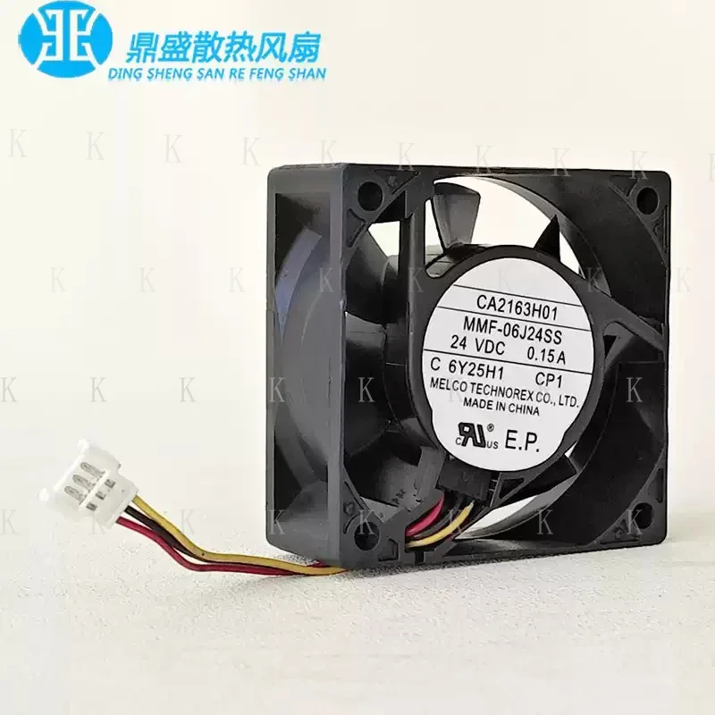 C  FOR Mitsubishi CA2163H01 MMF-06J24SS-CP  wbr/  1 24V 0.15A 6025 3-Pin Inverter Cooling Fan