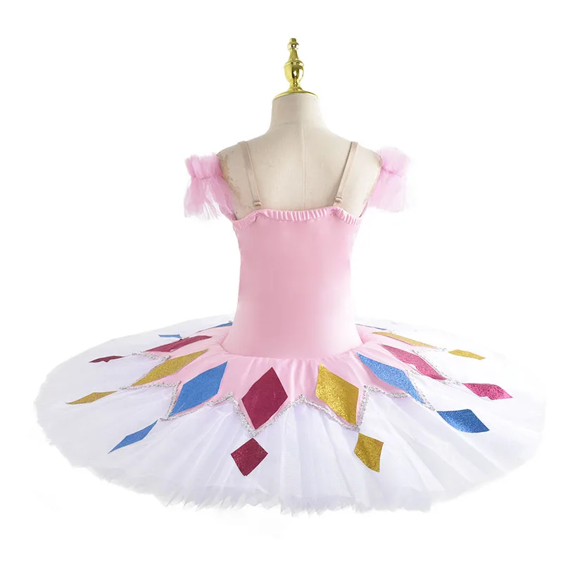 Robe de ballet professionnelle pour filles, costume de performance, blanc, femme endormie, fzLake, vêtements de ballet tutu