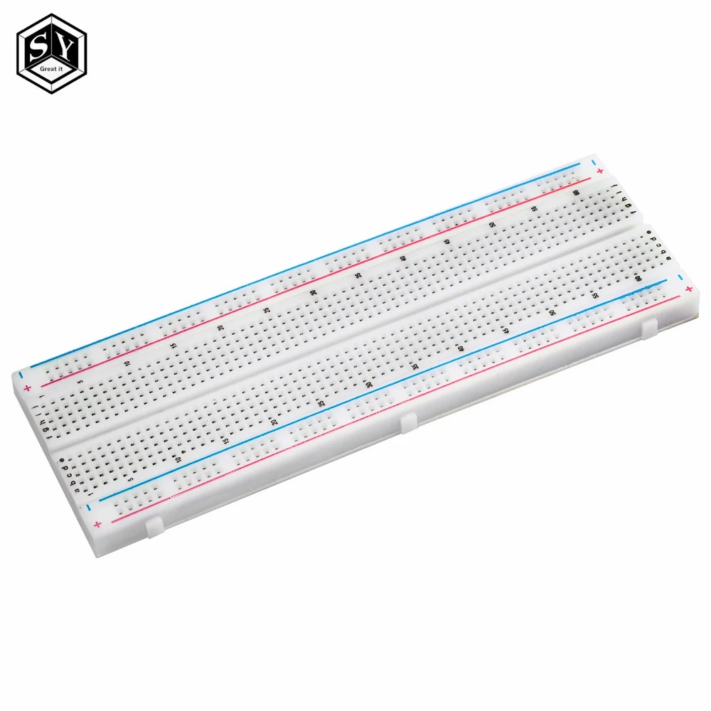 1PCS  830 points Breadboard MB-102 Solderless PCB test Board 400 Hole Breadboard MB102 Test Develop DIY