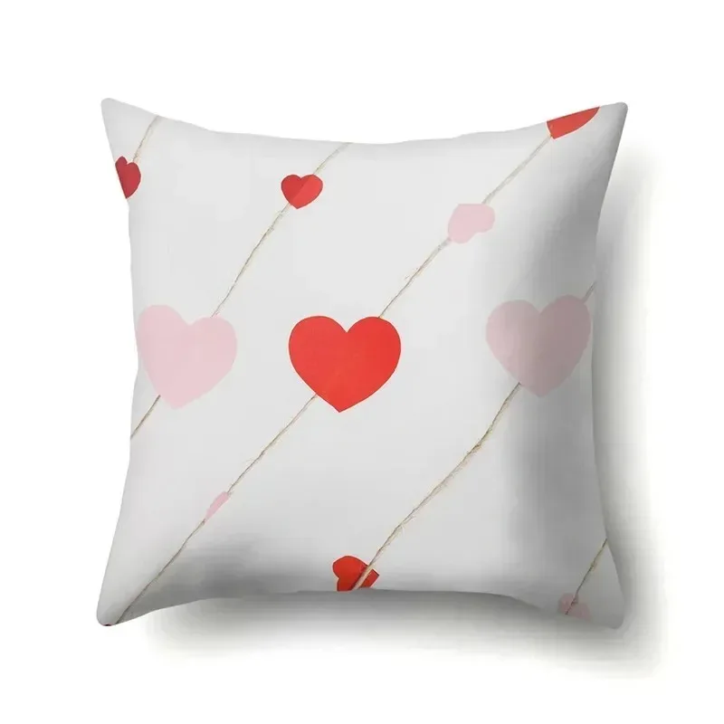 Origami Love Heart Print Decorative Pillowcase Car Sofa Square Cushion Pillowcase