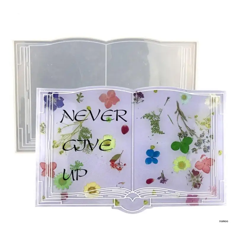 

Epoxy Opening Book Silicone Mold Serving Board Mold for Home Decorations
