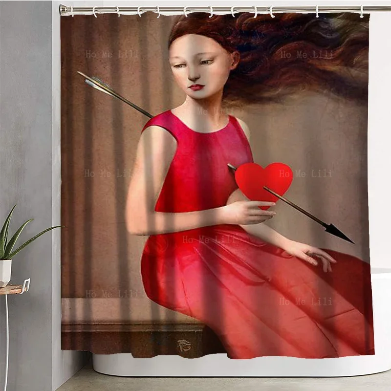 The Tender Eyes Of A Wounded Woman In Her Misery Among The Slaves Of Love Shower Curtain By Ho Me Lili For Bathroom Decor