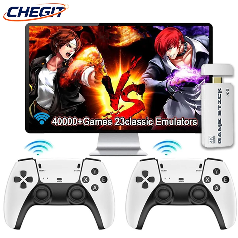 جديد 3/40000 + ألعاب ريترو 64G 4K وحدة تحكم ألعاب فيديو لعبة عصا 23 + أجهزة محاكاة يده لعبة فيديو وحدة تحكم ألعاب لاسلكية