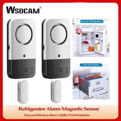 Imagen 1 del producto Sensor de puerta de WSDCAM 120dB Ventana de puerta inalámbrica de 120db Detectores de sensor de protección de seguridad de la ventana Kits de alarma antirrobo