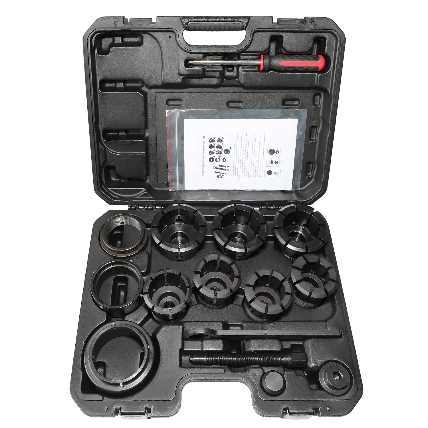 15PCS Steel Wheel Bearing Remover Puller Tool Set, JTC6891 for Auto Repair