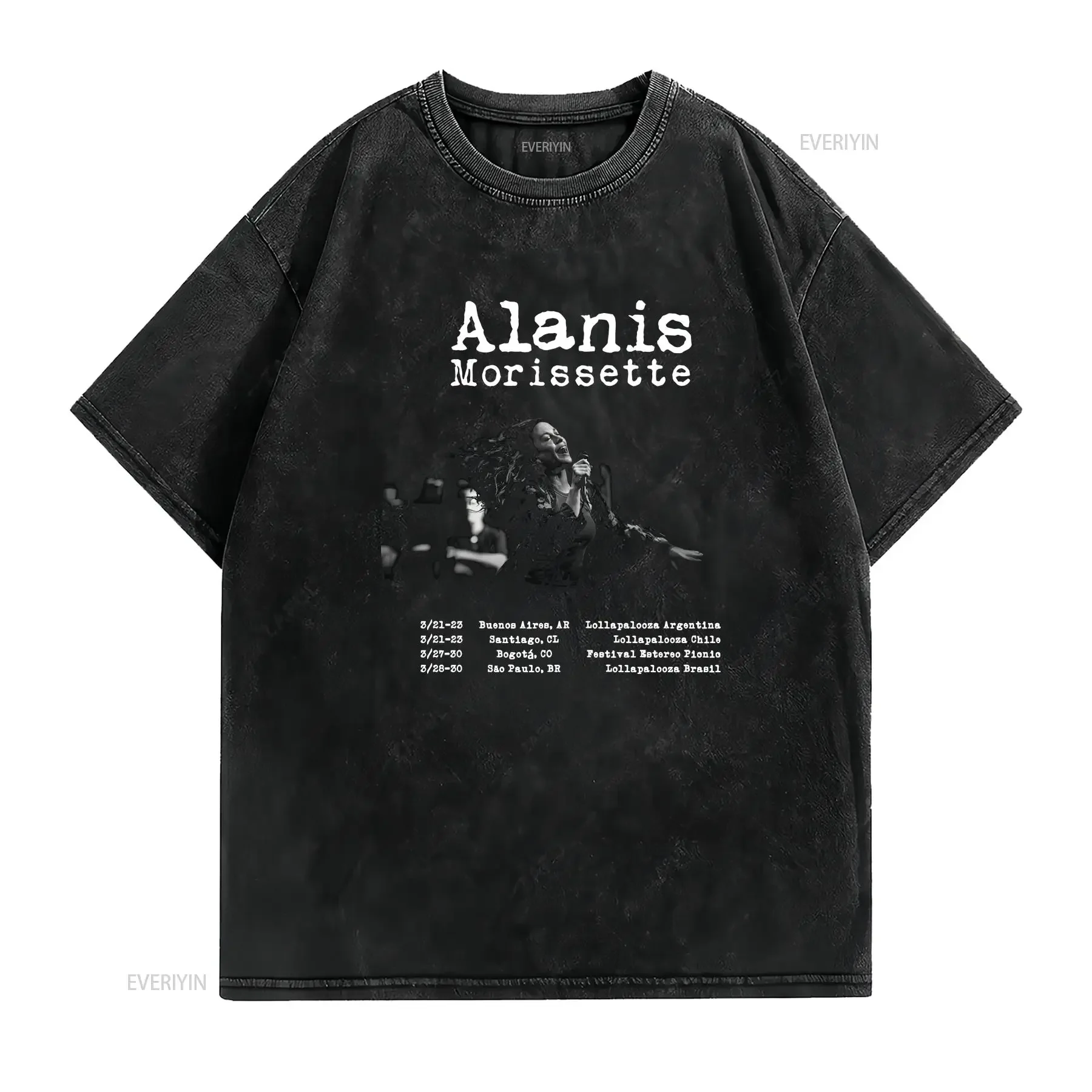 NEW Popular Alanis Morissette Tour 2025 For Fan s to 5XL T shirt BF480 vintage Washed homme designer clothes Stretched Stylish