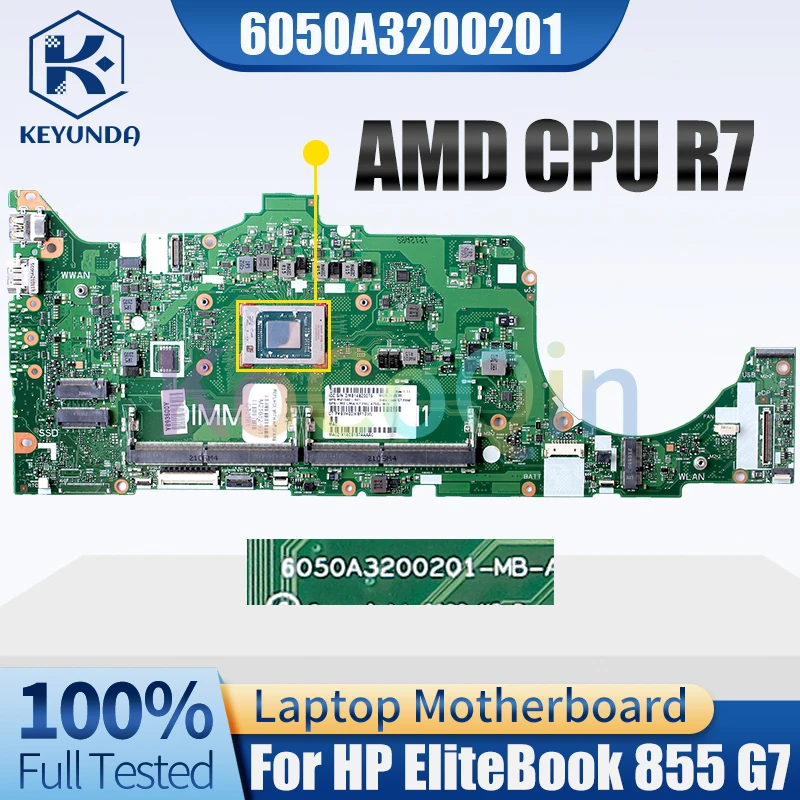 

6050A3200201 For HP EliteBook 855 G7 Notebook Mainboard M21682-601 AMD CPU R7 Laptop Motherboard 100％ Tested