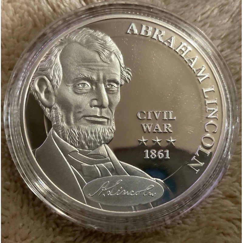 

Abraham Lincoln 1861 Civil War Commemorative Novelty Coin - US President Fun Gift for Party Favors Birthday