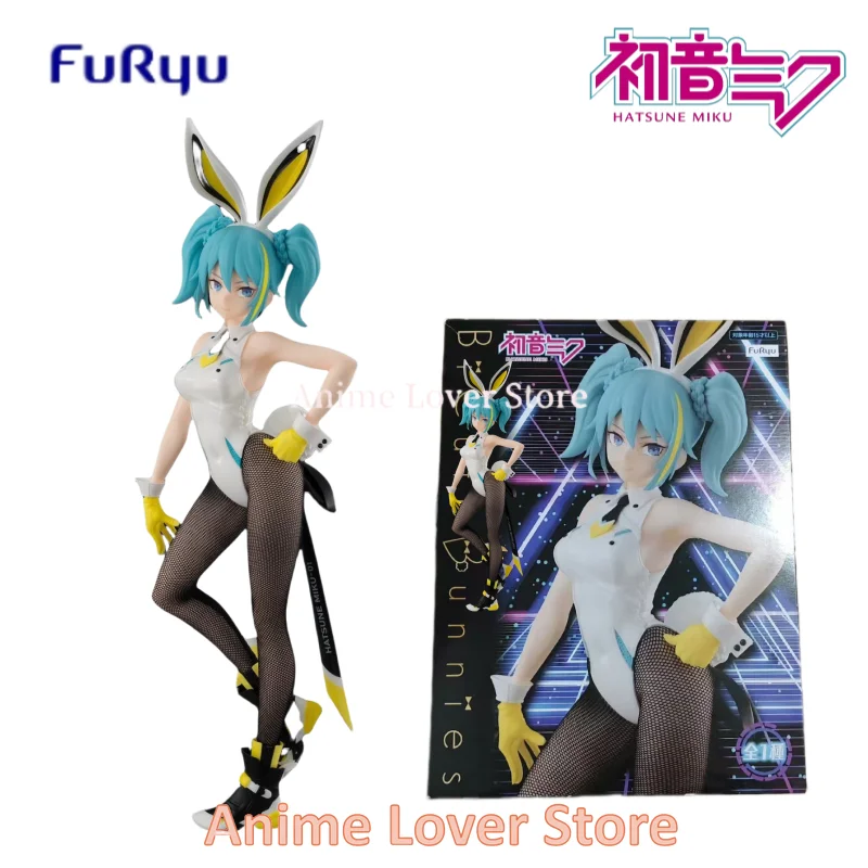 In Voorraad Furyu Originele Miku Bunny Girl Konijn Anime Figuur Speelgoed Voor Kinderen Cadeau Verzamelmodel Ornamenten