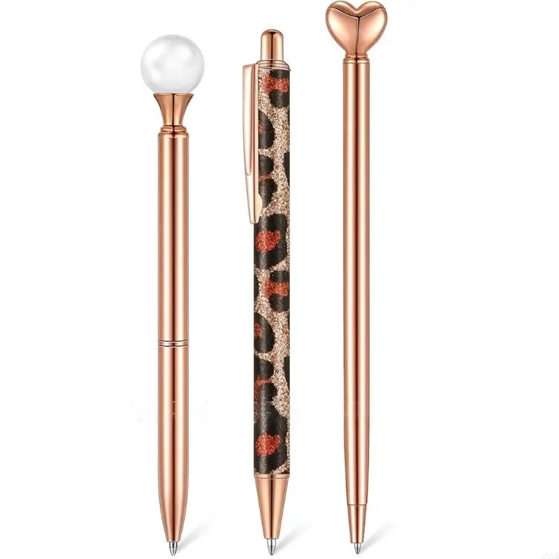 203b 6pcs قابلة للتراجع عن مكتب قلم الحبر كتابة أقلام التوقيع على القلم