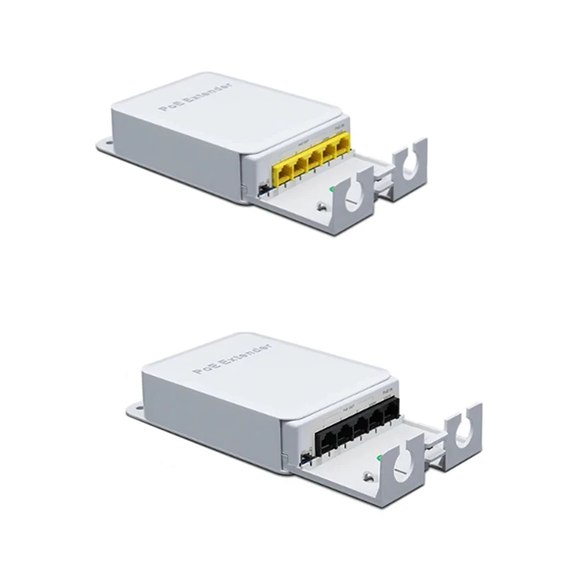 5 Port Waterproof POE Extender 4 Port Repeater Outdoor Network IP55 VLAN 44-57V For POE Camera Wierless AP