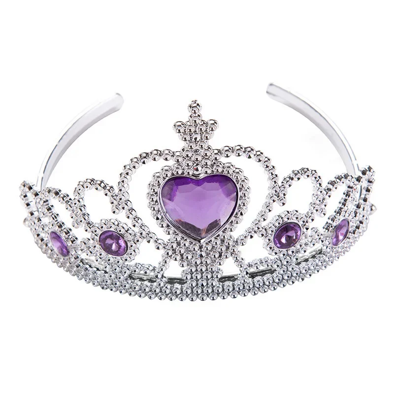 2 pezzi/set Princess Tiara accessori gioielli per bambini Tiara + bacchette magiche ragazza festa di natale regalo Festival ragazze copricapo