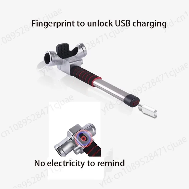 Fingerprint steering wheel lock car a-l-a-r-m anti-theft fingerprint lock car lock