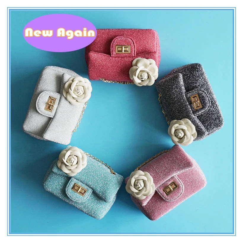 Children's Classic Messenger bags Girls simple style shoulder bag Kids fashion flower purse Toddlers designer Bags Wallet NAB053