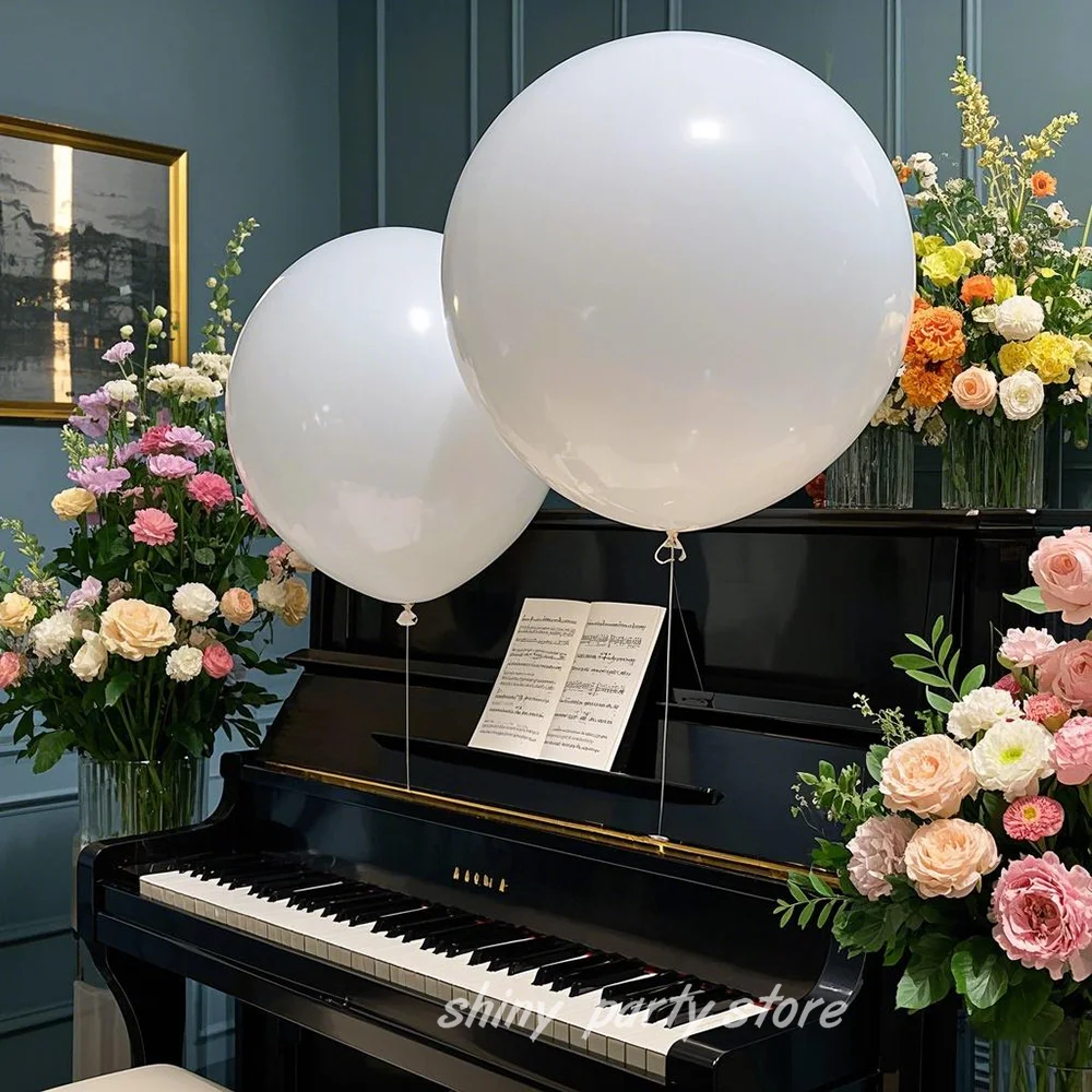 

18inch 36inch Super Large High Quality Latex Balloons Wedding Birthday Party Decoration Children's Toys White Helium Balloon