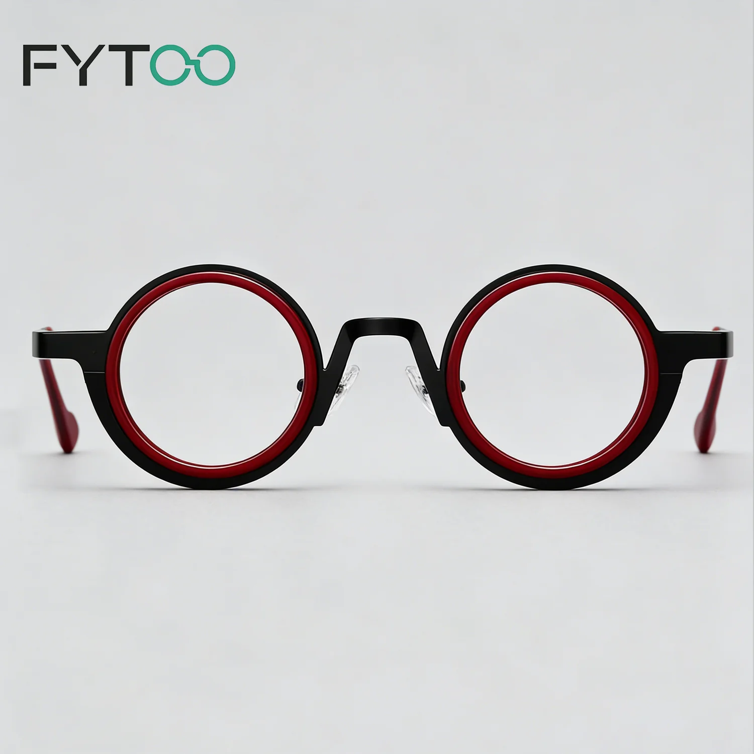 

Оправа для очков FYTOO из ацетата, круглая, унисекс, цветная, контрастная, ультралегкая, модная, для повседневного ношения