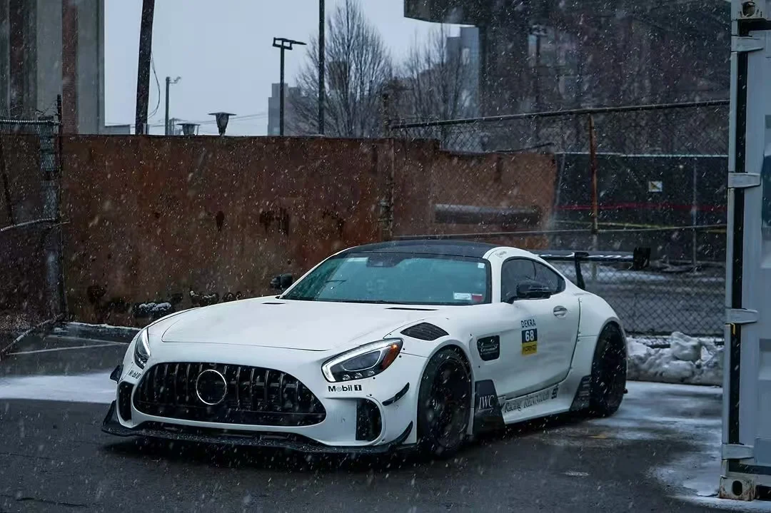 For  AMG GT Wide-Body GT3 Upgrades Body Kit Front Bumper Rear Bumper Side Skirt Rear Spoiler Guard Wheel Arch