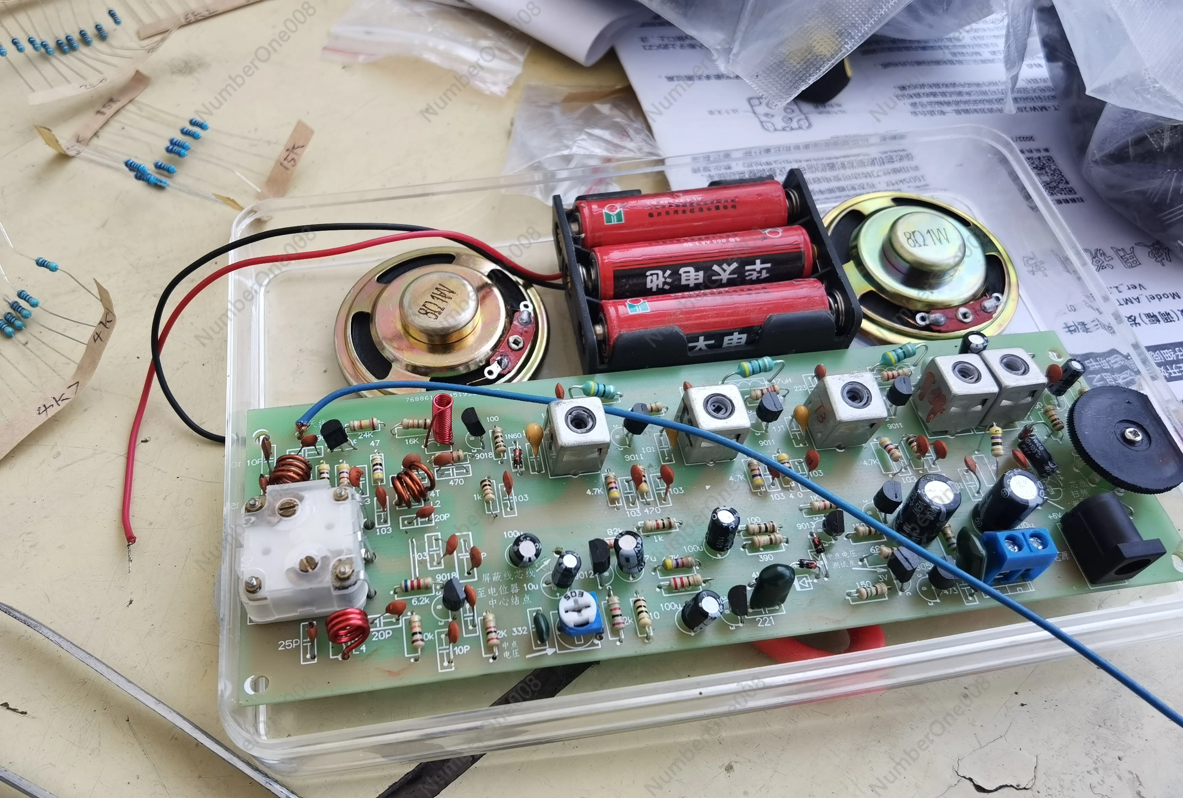 

Tube Radio Kit Circuit Board Welding Practice Board Accessories Parts DIY Making Teaching