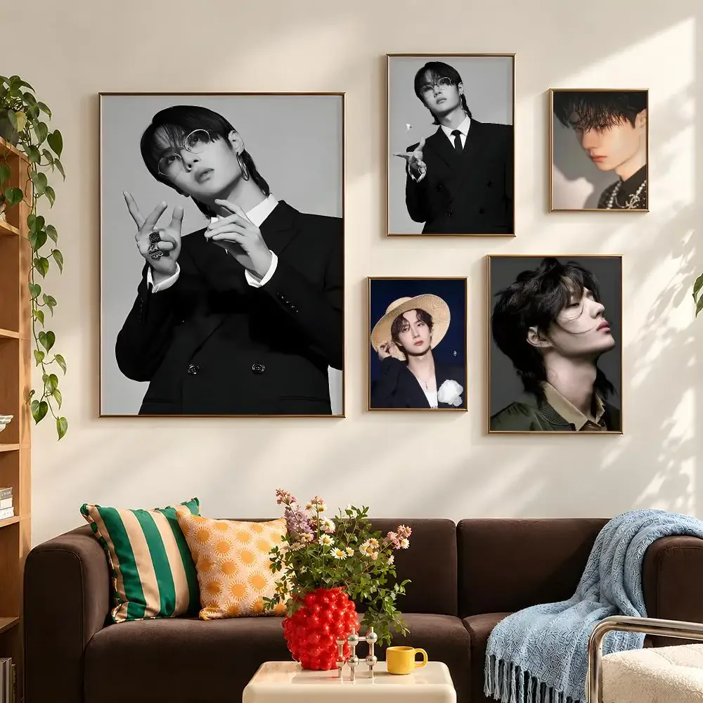 Celebrity Wang Yibo Chinese Actor Singer Poster Self Adhesive PP Wall Art HD Gaming Room Bedroom Living Room Decor Apartment