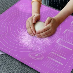 Silicone Rolling Dough Mat Large Non-Stick Silicone Pad Baking Mat Sheet Fondant Pizza Cookie Brownie Maker Holder Pastry Tools