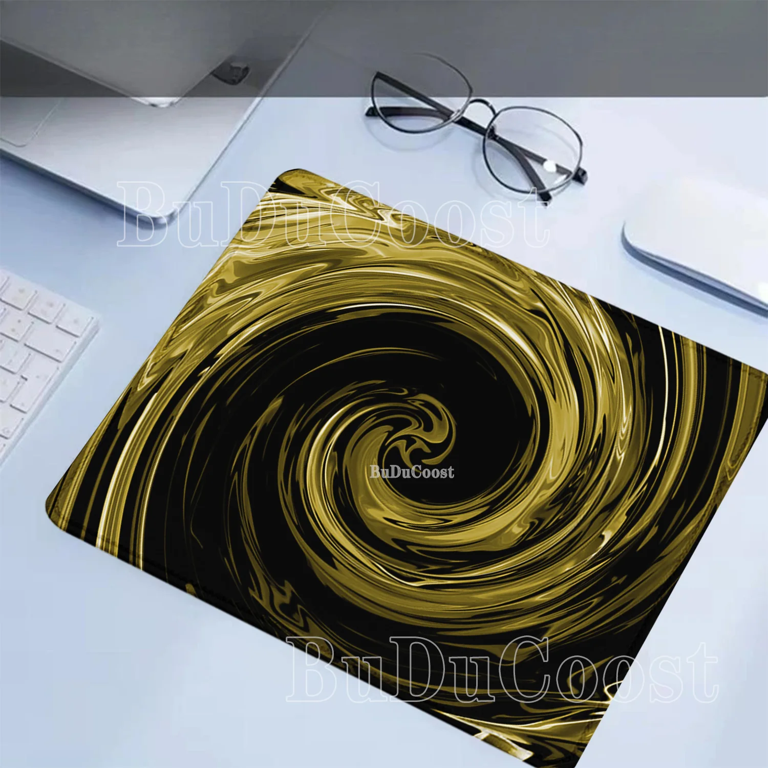 Vortex pattern Mouse Pad small Size Computer Office Game Table Mat Rubber Anti-slip Stitched Edge Keyboard HD printing Desk Mat