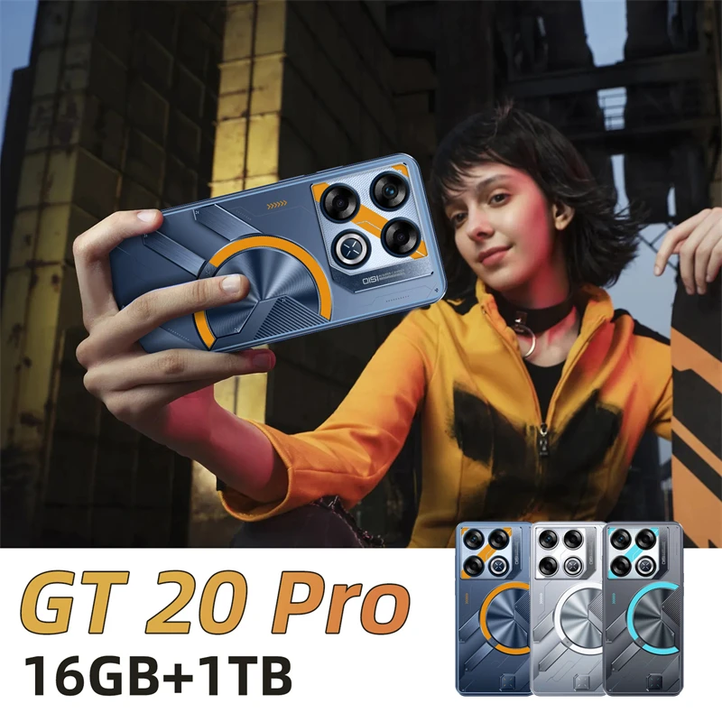 الإصدار العالمي للهواتف الذكية الجديدة GT20 Pro الهاتف المحمول 7800mAh 4G/5G Snapdragon 8 gen3 108MP 16GB + 1T 7.3 HD + أندرويد 14 الهاتف المحمول