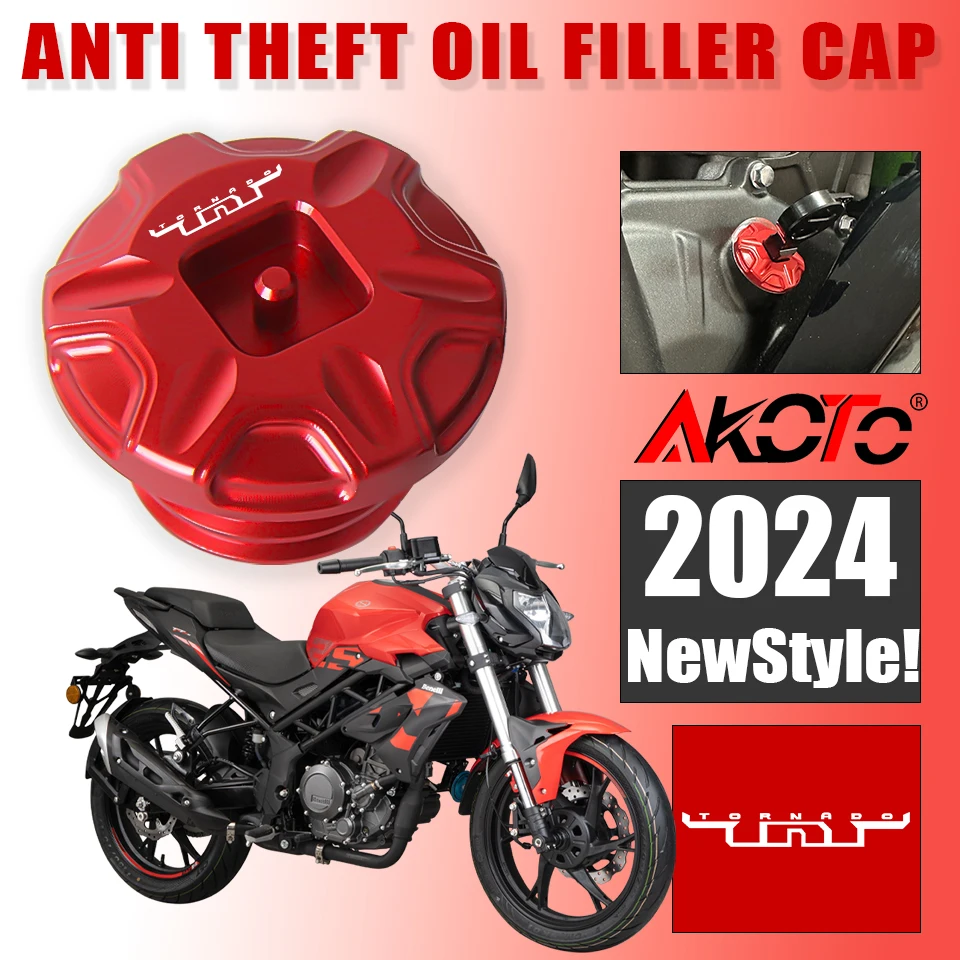 Motorcycle CNC Aluminum Anti theft Oil Filler Cap Accessories Engine Oil Plug Cover For Benelli TNT 25N TNT25N TNT25 250 TNT600