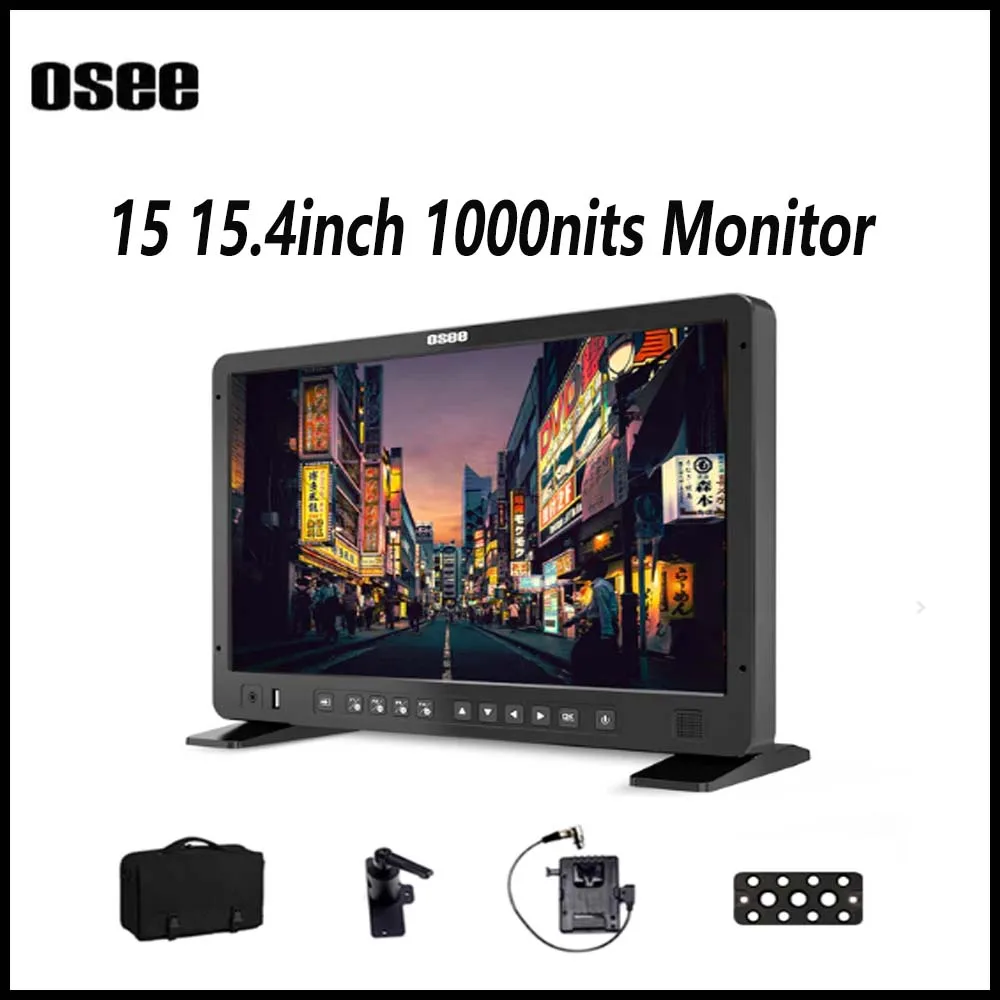 

OSEE Megamon 15 Monitor 15.4inch Adjustable Color 10bit 1000nits HDR Display Field Studio Production Monitor Kit