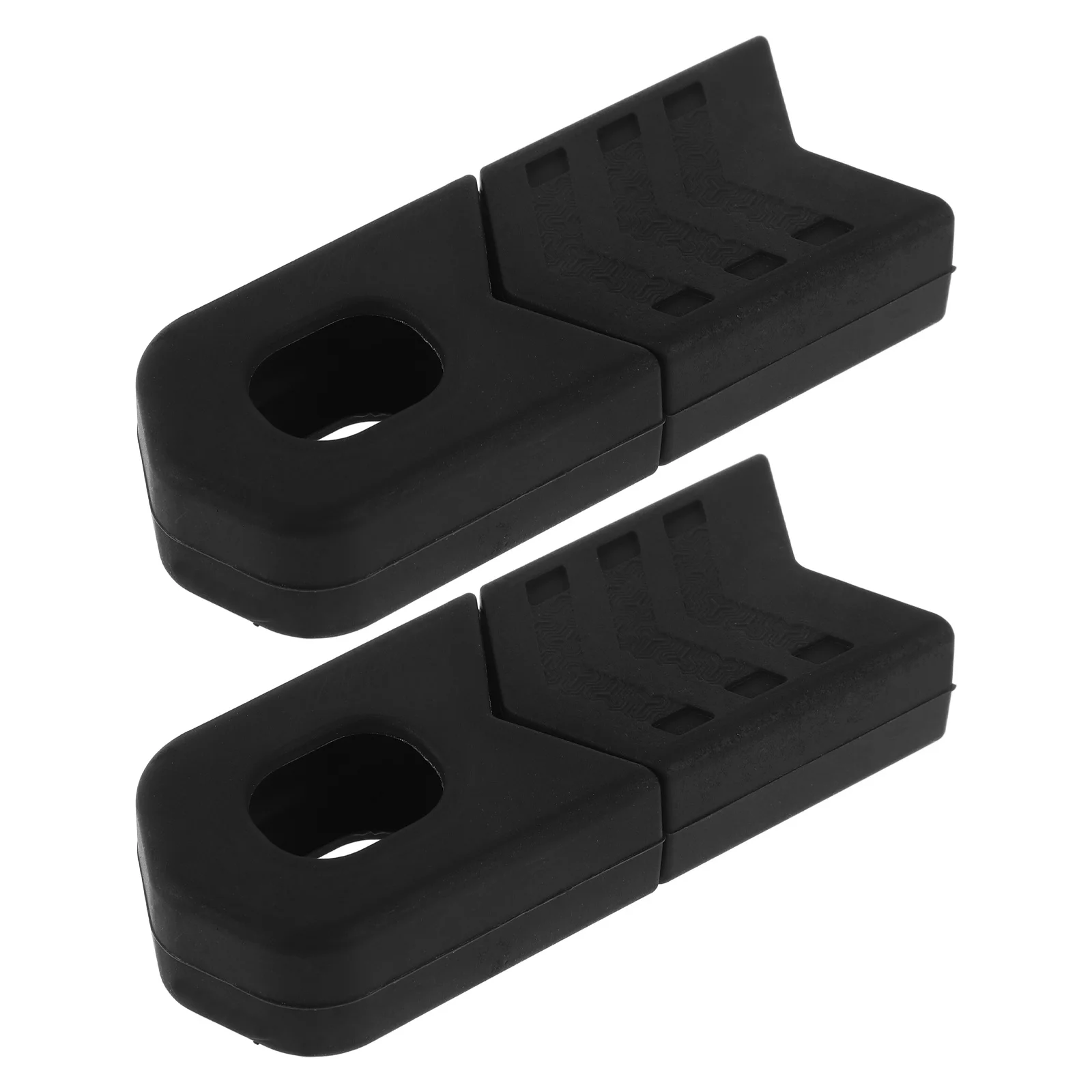 

4Pcs Bicycle Crank Arm Covers Road Bike Accessories Durable Material Universal Fit Scratch Protection Black Bike Cranksets Cover