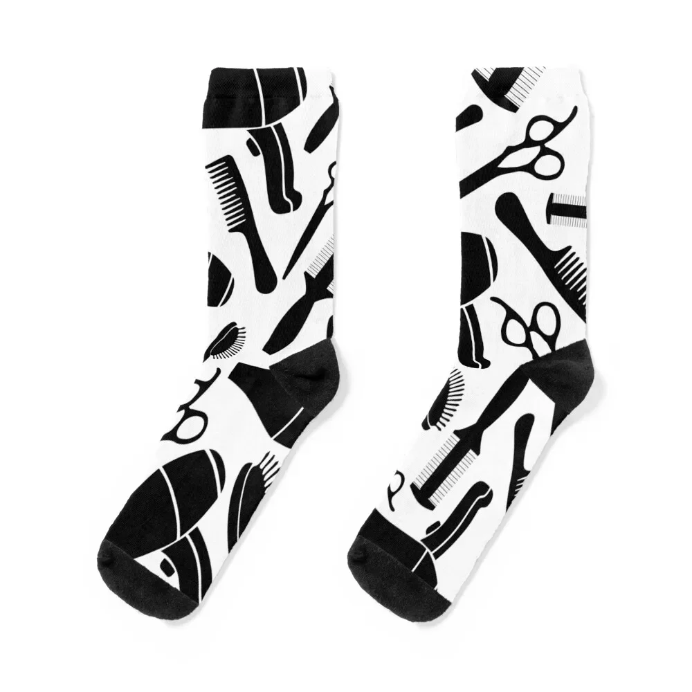 Hairstylist Pattern Socks fashionable valentine gift ideas Stockings man Socks Female Men's