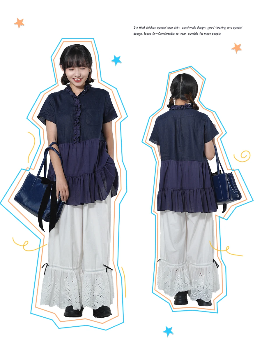 

Летняя блузка из хлопка и льна с геометрическим узором, коротким рукавом, цветочным декором, V-образным вырезом, стандартной толщины, для повседневной носки