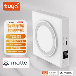 Zigbee-Matter Thread Hub Gateway para Smart Home, Bridge Mate Gateway, Controle de Voz via Siri, Tuya Homekit, SmartThings, Google Alexa