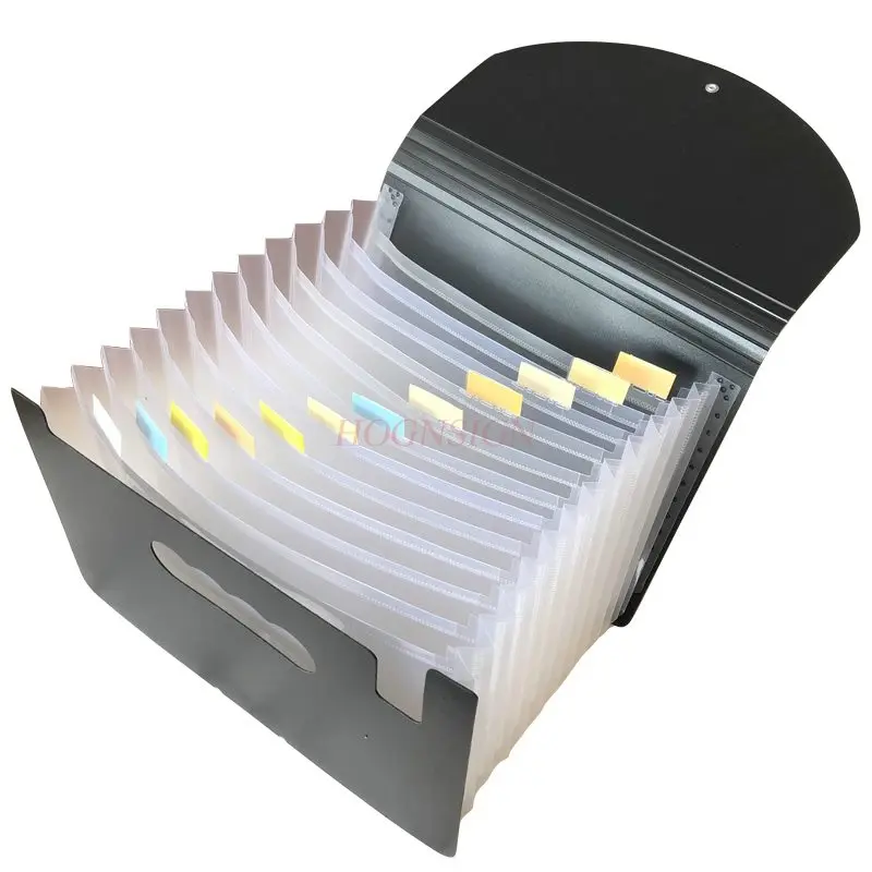 Thickened PP durable storage box, document organization, reimbursement form classification, bill folder, A4 folder, exam paper view 5